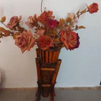 گل خارجی با گلدان