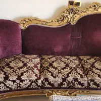 مبل سلطنتی ۹ نفره و میز ناهار خوری ۸ نفره چوب راس