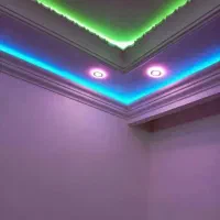 سفیدکاری وگچکاری ونورپردازی دور ساختمان|خدمات پیشه و مهارت|دهدشت, |دیوار