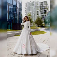 لباس عروس اروپایی پوشیده