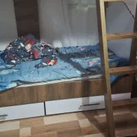 تخت دوطبقه|تخت و سرویس خواب|آستانه اشرفیه, |دیوار