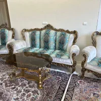مبل استیل سلطنتی هفت نفره و عسلی
