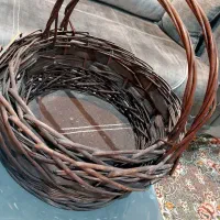 دو سایز سبد چوبی