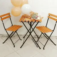 میز و صندلی تاشو پلی وود،تراس،بالکن،کافه،آشپزخانه|میز و صندلی غذاخوری|وحیدیه, |دیوار