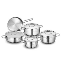 ست قابلمه و ماهیتابه استیل از برند کرکماز