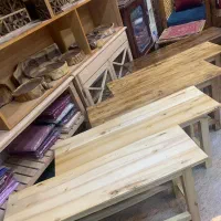 نیمکت های چوبی|صندلی و نیمکت|قم, باغ کرباسی|دیوار