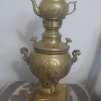 سماور برنجی زغالی