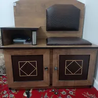 میز تلفن چوبی
