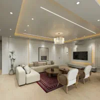 کناف بازسازی سقف کاذب دورباکس فلت دکوراسیون منزل