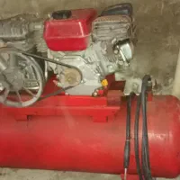 پمپ باد 250 لیتری بنزینی جفت سیلندر