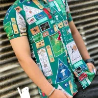 پیراهن هاوایی نخی خنک