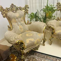 مبلمان ۷نفره سلطنتی|مبلمان خانگی و میز عسلی|تاکستان, |دیوار