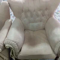 مبل ۷نفره کرم رنگ|مبلمان خانگی و میز عسلی|مریوان, |دیوار