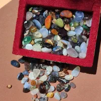 صد عدد سنگ عقیق متنوع مینیاتوری