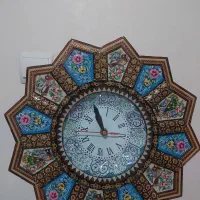 ساعت دیواری خاتم و مینا کاری صنایع دستی اصفهان|ساعت دیواری و تزئینی|تهران, افسریه جنوبی|دیوار