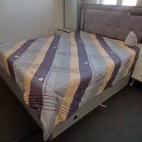 تخت خواب دونفره نو طوسی