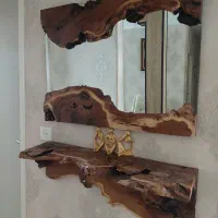 آینه چوبی دست ساز