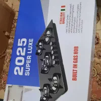 گاز شیشه ای پنج شعله|اجاق گاز و لوازم برقی پختوپز|رشت, پستک|دیوار