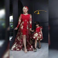 لباس مجلسی ست مادردختری مدل طلاکوب ، لباس مادرپسری