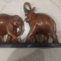 مجسمه چوبی فیل تایلندی