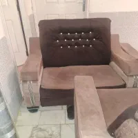 مبل ۷ نفره همراه ممیز جلو مبلی و۲عدد عسلی|مبلمان خانگی و میز عسلی|گلپایگان, |دیوار