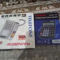 دوربین مداربسته نو وتلفن ثابت ماشین حساب قیمت خوب