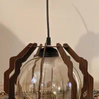 لوستر چوبی|لوستر و چراغ آویز|سنقر, |دیوار