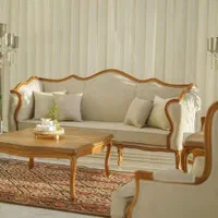 مبل کوئین فرانسوی ونهارخوری تولیدی کریمی|مبلمان خانگی و میز عسلی|کرمان, |دیوار
