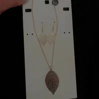 آویز و زنجیر گردنبند نیم ست بدلیجات گو‌شو‌اره