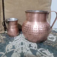 پارچ و لیوان مسی|ظروف سرو و پذیرایی|رشت, آب و برق|دیوار