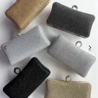 کیف مجلسی نگیندار بژ طلایی