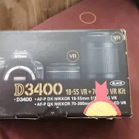 دوربین عکاسی نیکون D3400 با لنز ۵۵ـ۱۸|دوربین عکاسی و فیلم‌برداری|تهران, نیروی هوایی (پیروزی)|دیوار