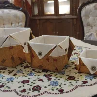 سبد پارچهای نظمدهنده و دکوری در ۳ سایز|صنایع دستی و سایر لوازم تزئینی|مشهد, هفت تیر (آب و برق)|دیوار