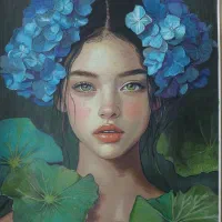 نقاشی چهره دختر