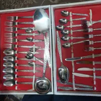 سرویس قاشق چنگال ۳۹ پارچه اصل ژاپن قدیمی تخفیفی