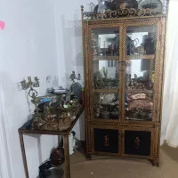 بوفه باتمام وسایل داخل اش|کلکسیون اشیاء عتیقه|گرگان, |دیوار