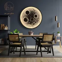 ماه آباژور چراغی دیواری