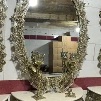 اینه میز بدون شمعدون برنز اصل