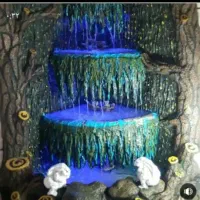 ساخت آبنما جلبکی و صخره‌ای با نمای سنتی