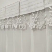 پرده اتاق خواب به همراه زیر پرده