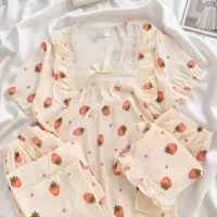 ست ۳ تیکه خوشگلو جذاب سبک نرم مناسب منزل|لباس|گرگان, |دیوار