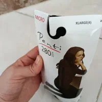 ساپورت  جوراب دار مشکی مجلسی سایز بزرگ