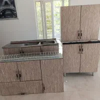 کابینت آشپزخانه بدنه فلزی درب ام دی اف