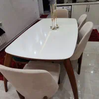 میز نهارخوری ۶ نفره|میز و صندلی غذاخوری|بندر انزلی, معلم|دیوار