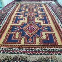 ۲ عدد گلیم دستبافت با نخ پشمی طبیعی|گلیم، جاجیم، گبه|نمین, |دیوار