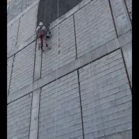 سیمان کاری با طناب سیمانکاری با راپل با بند