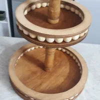 ظرف پذیرایی چوبی دو طبقه