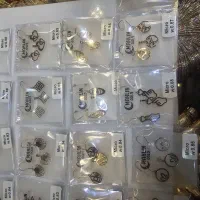 نیم ست طلای مینیمال. پلاک و گوشواره|جواهرات|تهران, مجیدآباد|دیوار