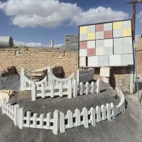 جدول باغی  دورباغچه موزاییک پلیمری اتوماتیک کف فرش