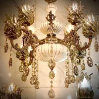 انواع لوستربرنزی (کارگاه لوسترسازی)lostermehraban|لوستر و چراغ آویز|تبریز, |دیوار